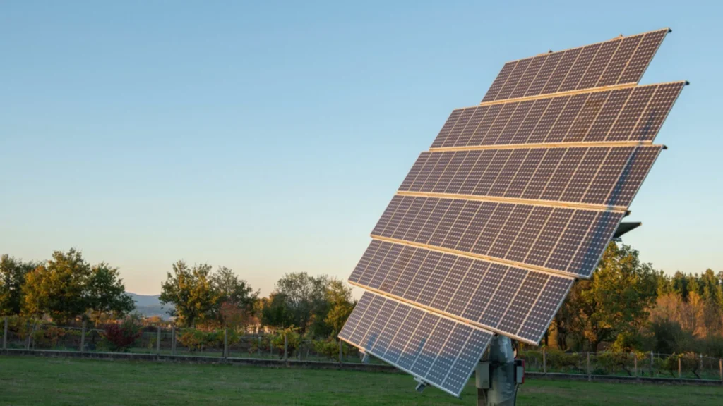 Panel solar bifacial
