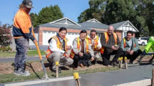 ¡Hormigón con residuos de café! Este material fue usado para construir una acera en Australia