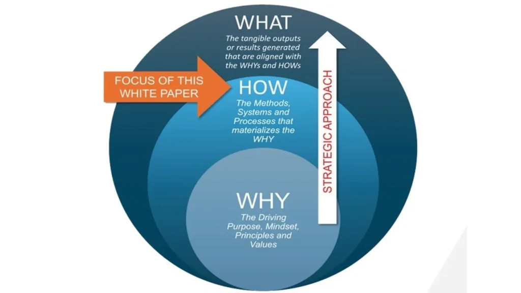 Figure 1: A strategic approach to guide situational analysis,
adapted from Simon Sinek’s Golden Circle [3]