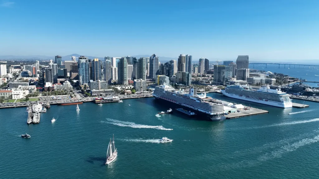 Puerto de San Diego en California, Estados Unidos, alineado con el codigo PBIP.