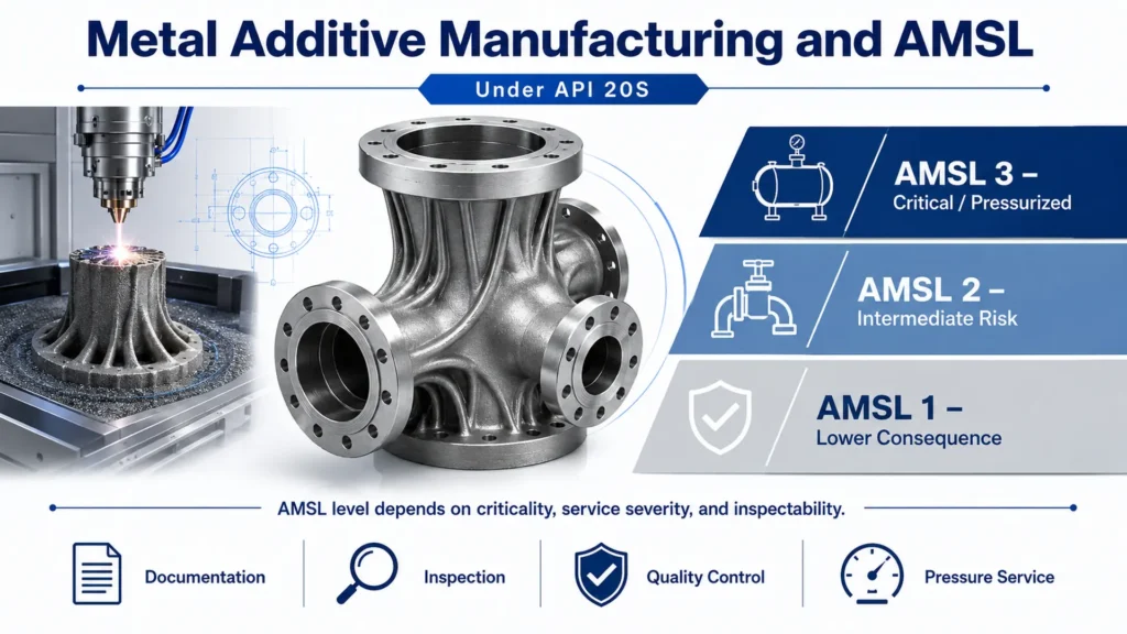 AMSL classification applied to metallic components for pressure equipment.