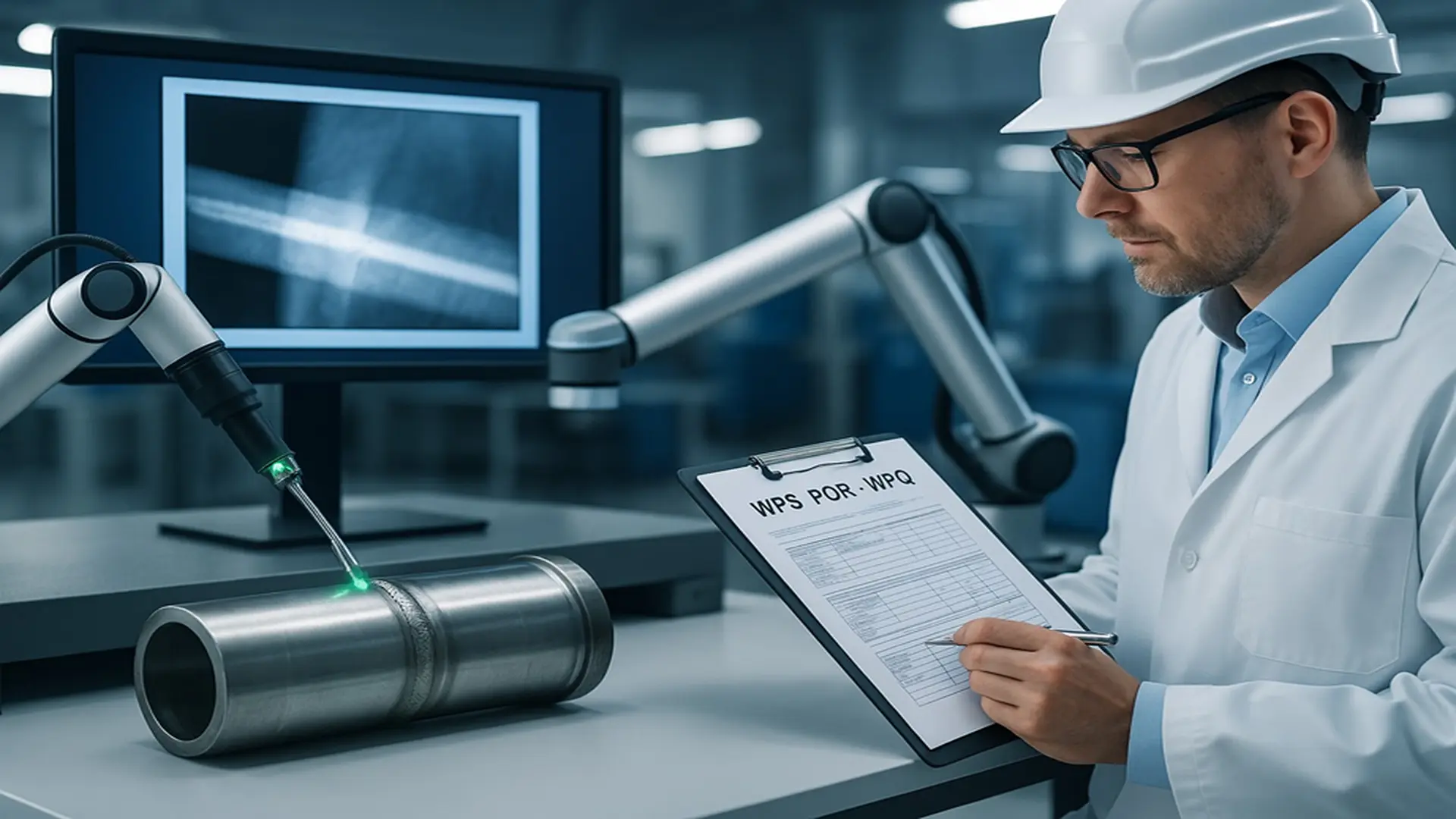 Quality control in aerospace welding according to AWS D17.1 standard