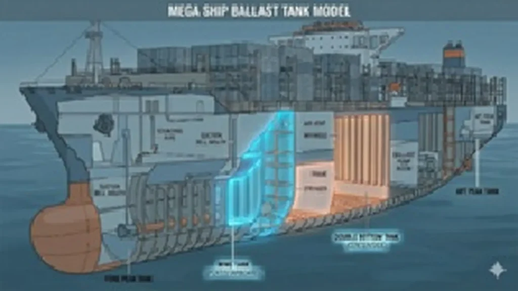 Typical model of a ballast tank on a ship.