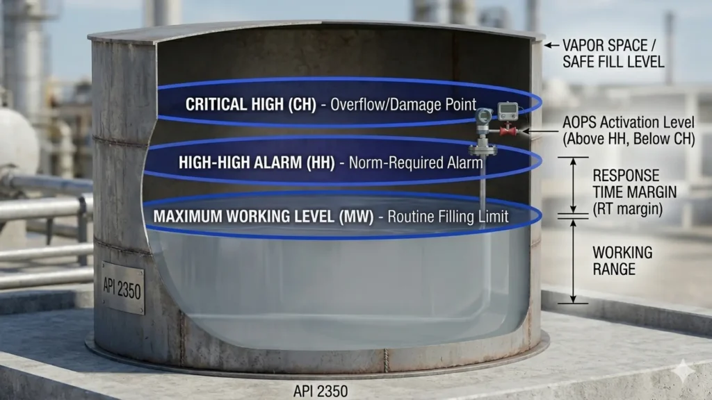 Levels of Concern (LOC) and Safety Margins According to API 2350