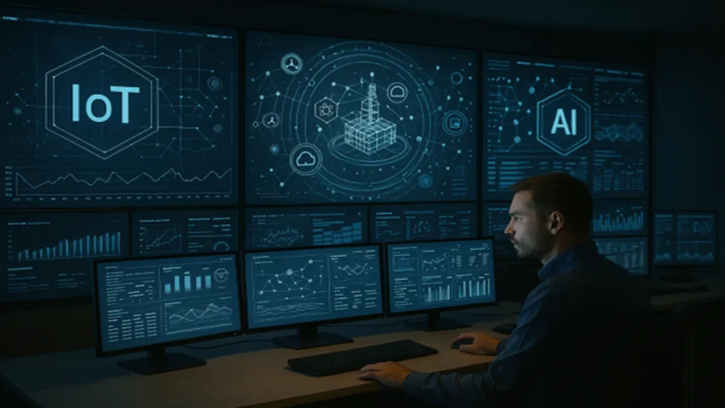 Representative image of IoT technology in oil spill detection.