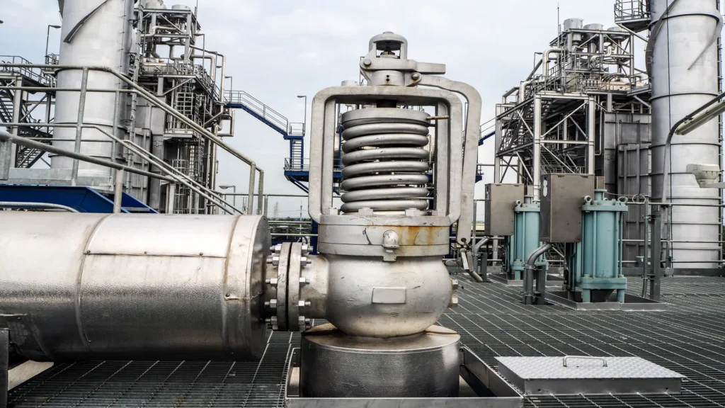 Safety valve in power plant.