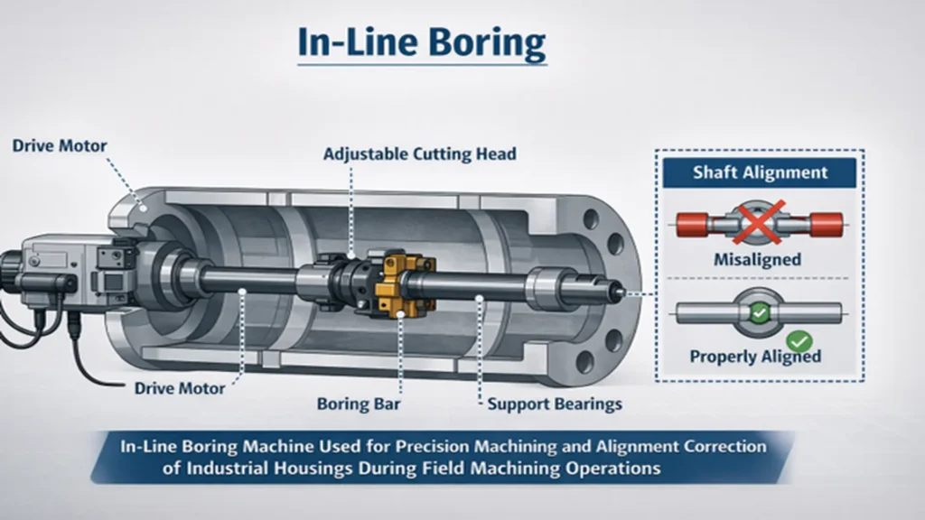 In-line boring on assets.