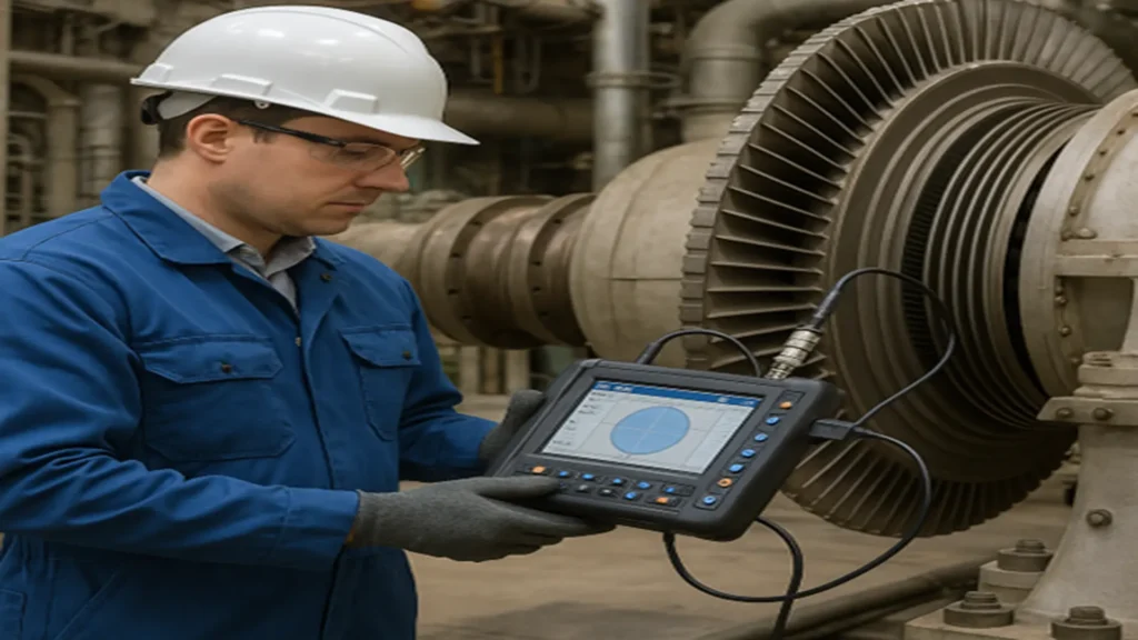 Vibration analysis of rotating equipment.
