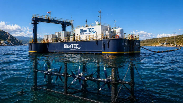 BlueTEC energía mareomotriz flotante para zonas costeras remotas