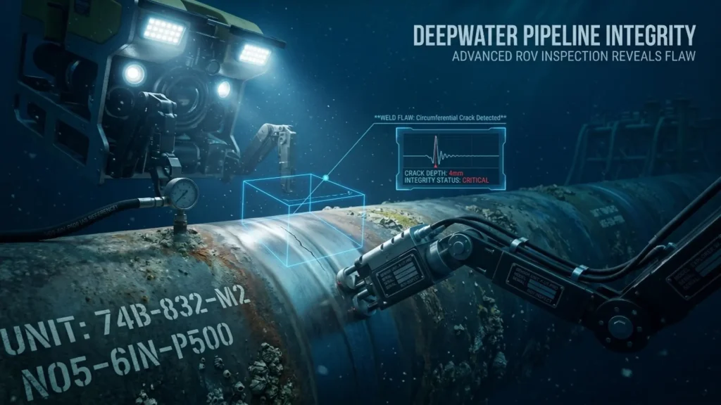 Detección de grietas circunferenciales en ductos submarinos