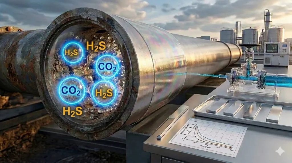 Estudios del mecanismo de corrosión H₂S/CO₂: Casos de éxito en mitigación
