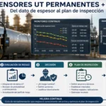 Sensores UT permanentes y RBI: del dato de espesor al plan de inspección