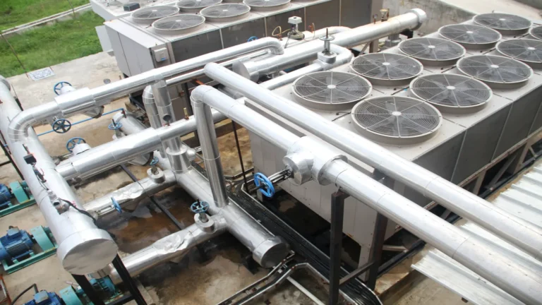 Sistema de refrigeración industrial y su funcionamiento termodinámico.