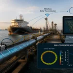 Continuous Ultrasonic Monitoring in jetty pipelines