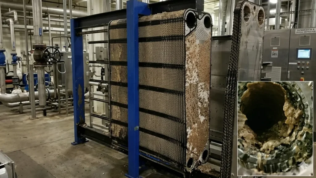 Fouling control in plate heat exchangers