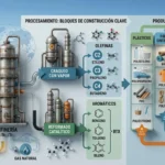 Petrochemicals: From crude oil to high-value chemical products.