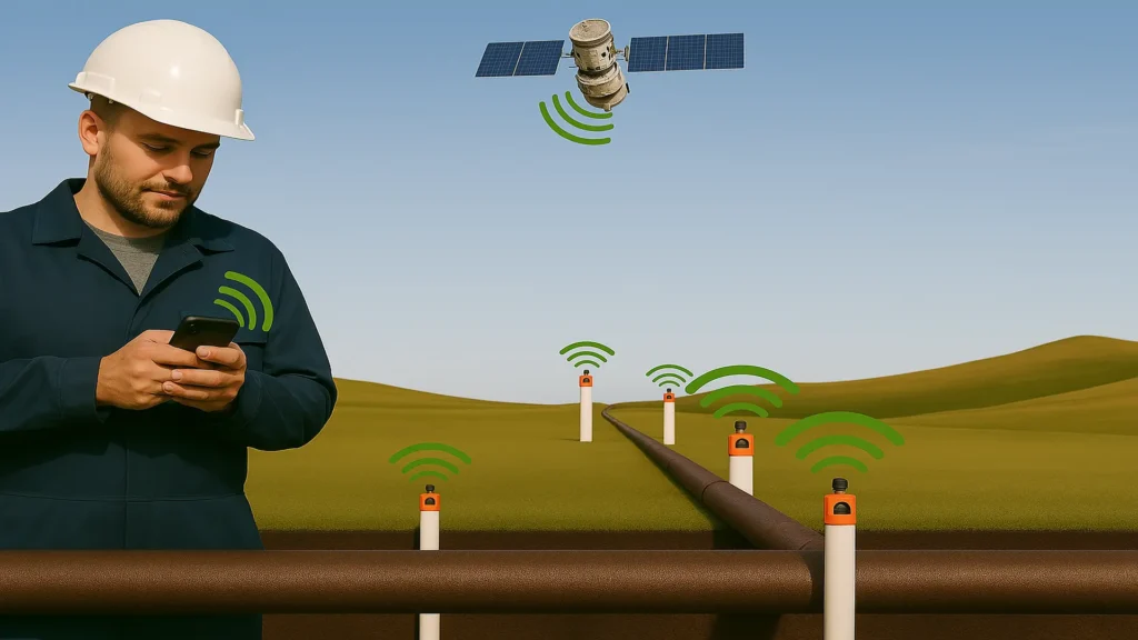 Remote monitoring technology for cathodic protection of ducts and pipelines