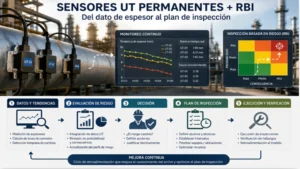Permanent UT sensors and RBI: From thickness data to the inspection plan