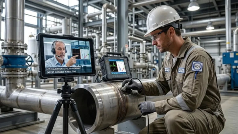 Shortage of Level III NDT technicians in plants: inspection validation through remote collaboration