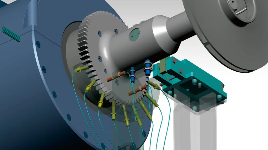 Vibration detection system for rotating equipment