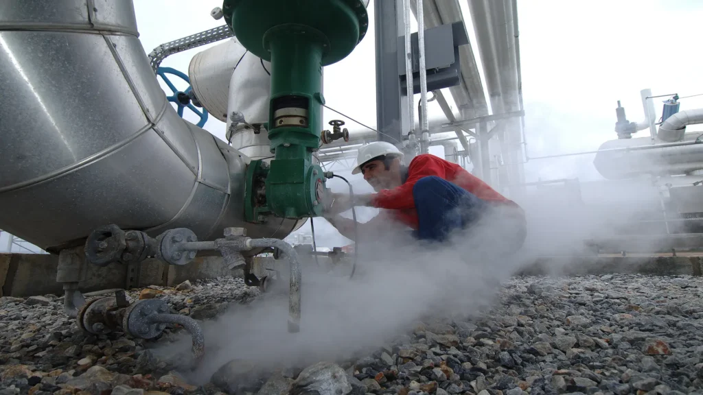 Pros and cons of geothermal energy: Geothermal Plant