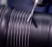 Wire coiling process on hoses for hydrocarbons