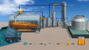 Chemical recycling: Advanced pyrolysis and depolymerization routes