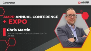 Chris Martin en AMPP 2026 sobre protección catódica.