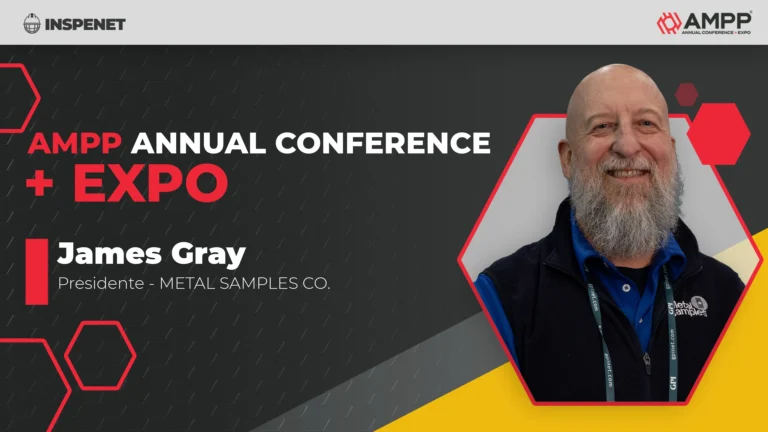 James Gray en AMPP 2026 sobre monitoreo de corrosión industrial.