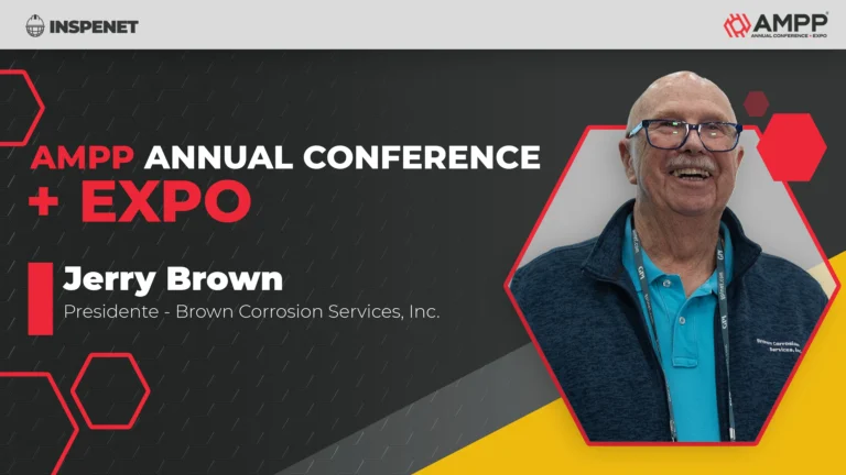 Monitoreo de corrosión con Jerry Brown en AMPP Annual Conference 2026.
