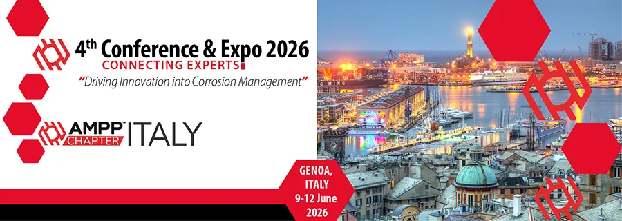 4th AMPP Italy 2026 Conference & Expo en Génova: conferencia y expo internacional sobre corrosión y protección