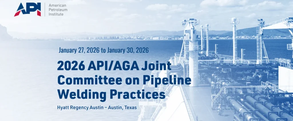 2026 API/AGA Joint Committee on Pipeline Welding Practices