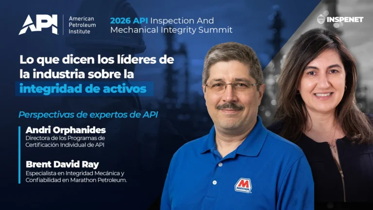 Banner promocional del 2026 API Inspection and Mechanical Integrity Summit con los logos de API e Inspenet.