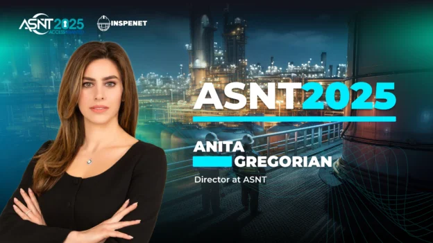 Portrait of Anita Gregorian, Director of ASNT, as part of the official image of the ASNT 2025 event.