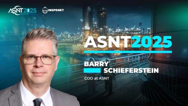 Barry Schieferstein, Chief Operating Officer at ASNT, on the cover of ASNT 2025.