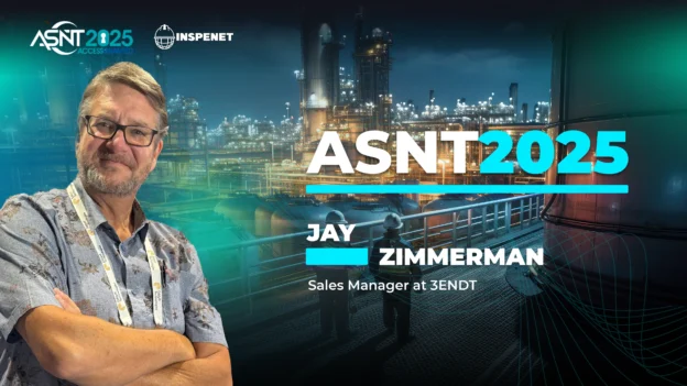 Jay Zimmerman, 3E NDT Sales Manager, speaking at the ASNT 2025 conference.