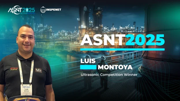 Luis Montoya, winner of the industrial ultrasound competition at ASNT 2025.