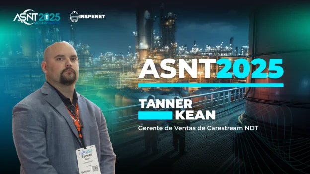 Tanner Kean, gerente de ventas de Carestream NDT, durante la conferencia ASNT 2025.