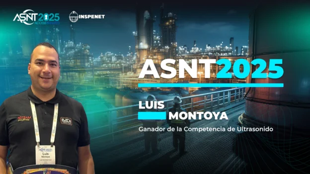 Luis Montoya, ganador de la competencia de ultrasonido industrial en ASNT 2025.