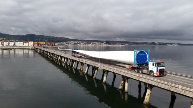 Aerogeneradores gigantes llegan a Chile