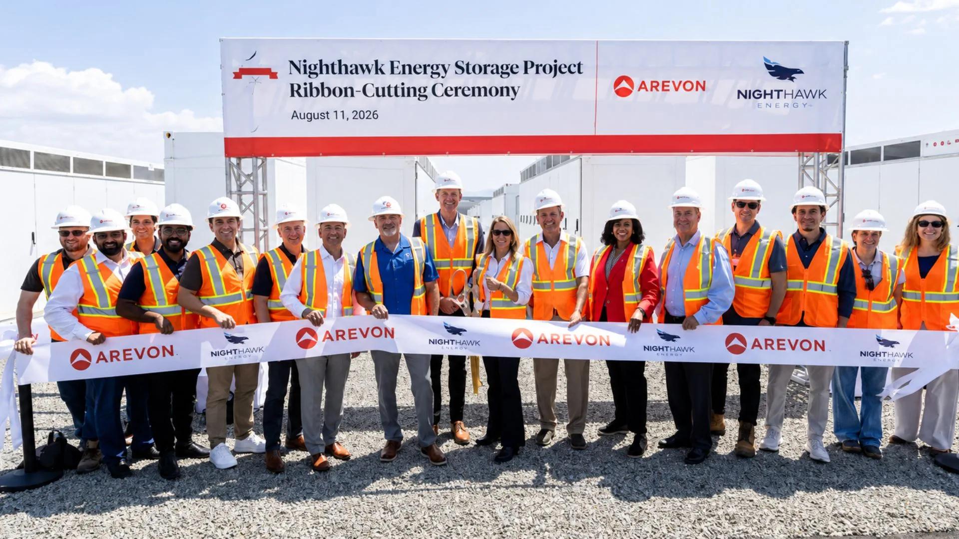 Arevon inaugura el proyecto Nighthawk BESS de 1.200 MWh en California.