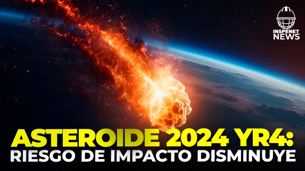 La NASA actualiza la probabilidad de impacto del asteroide 2024 YR4