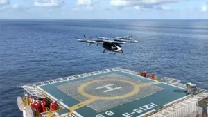AutoFlight realiza vuelo eVTOL de carga a plataforma offshore a 150 km
