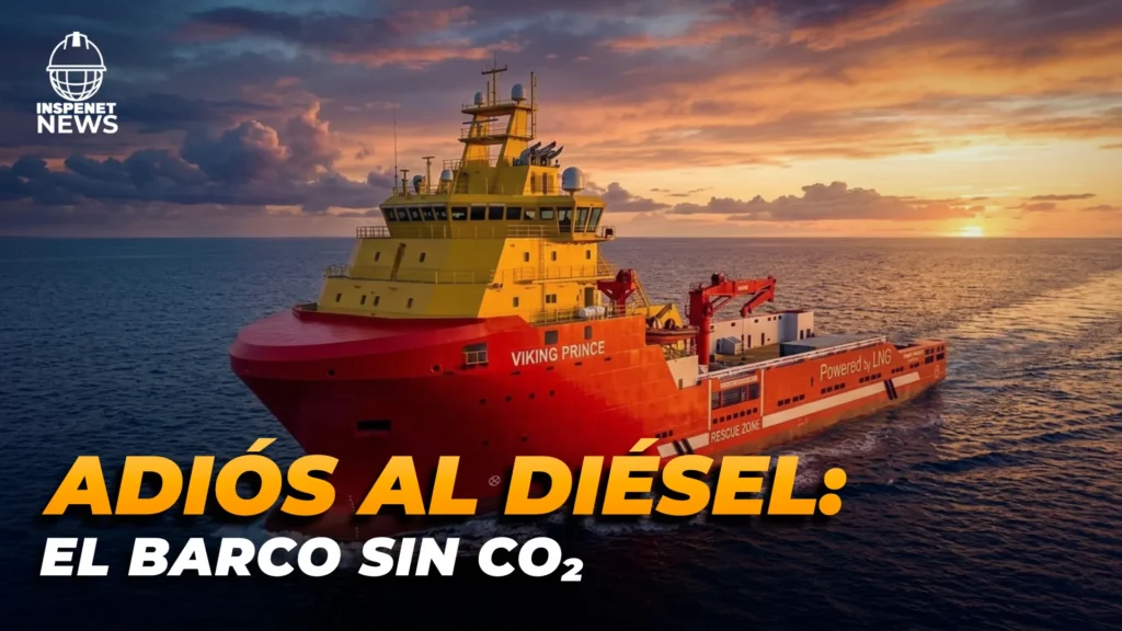 Buque offshore avanza con amoníaco en alta mar del Norte