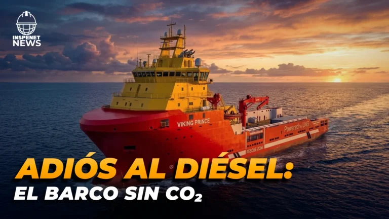 Buque offshore avanza con amoníaco en alta mar del Norte