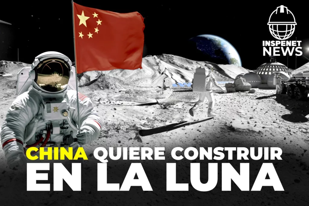 China construirá una base lunar con robots que fabrican ladrillos con polvo lunar