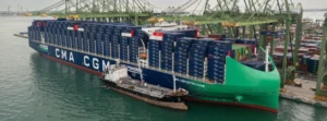 CMA CGM NOTRE DAME, el mayor buque francés propulsado por GNL, llegará a Europa en julio