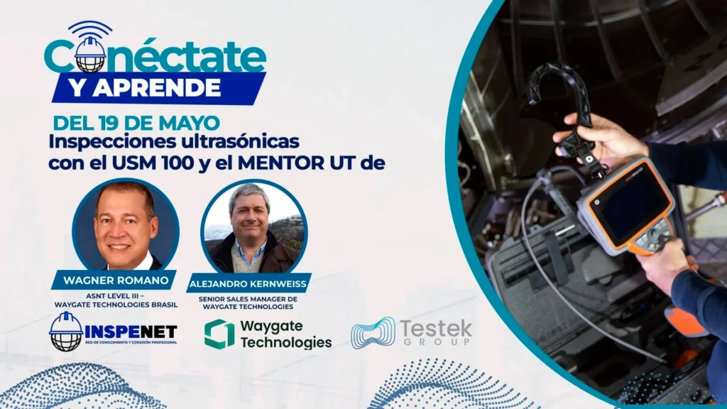 Inspecciones ultrasónicas con el USM 100 y el mentor UT de Waygate Technologies