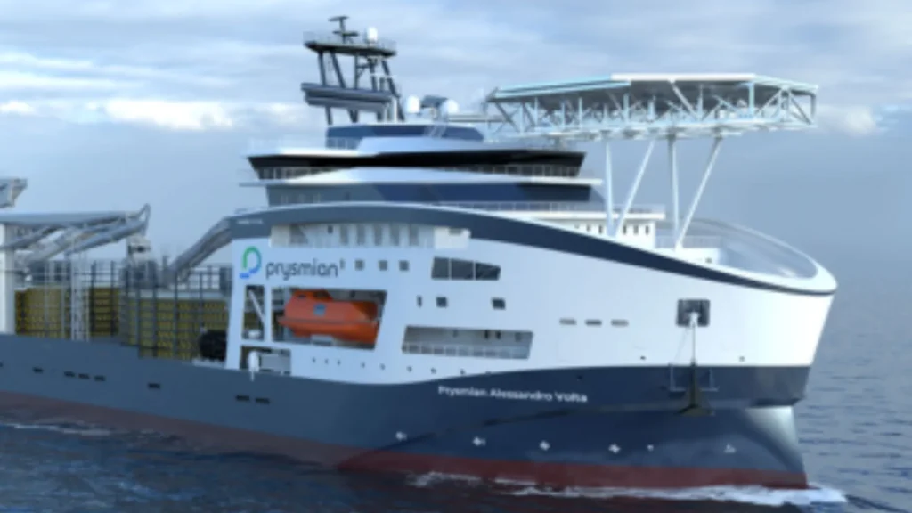 Prysmian finaliza la construcción del casco del Alessandro Volta