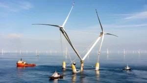 China diseña la turbina eólica flotante más potente del mundo
